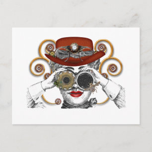 steampunk vent briefkaart