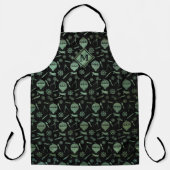 Steampunk Verdigris Bronze Ballooning Monogram Schort (Voorkant)