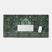 Steampunk Verdigris bronze engrenages Monogramme (Clavier et souris)