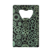 Steampunk Verdigris bronze engrenages Monogramme p (Dos)