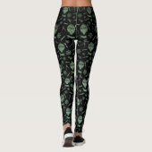 Steampunk Verdigris Bronze Hot Air-ballonnen Leggings (Achterkant)