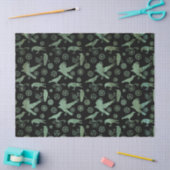 Steampunk Verdigris Bronzen Gears en Kroes Tissuepapier (Craft)