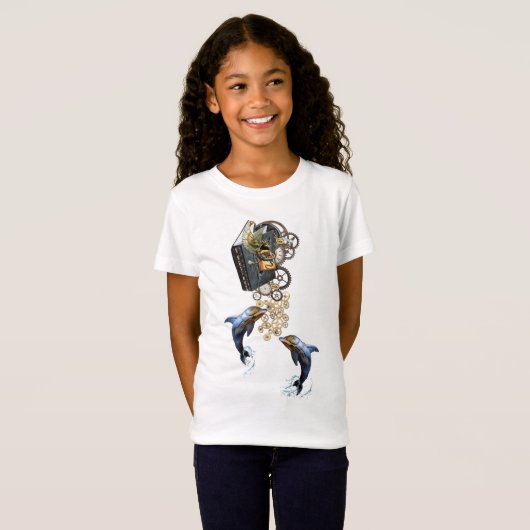 Steampunk-verhaal over het ontwerp van het shirt (Voorkant volledig)