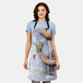Steampunk verjaardagsbrief B All-Over-Print T-Shir Schort (Gedragen)