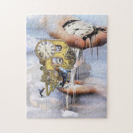 Steampunk verjaardagsbrief B Legpuzzel (Verticaal)