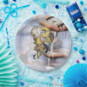 Steampunk verjaardagsbrief B Papieren Bordje (Feest)