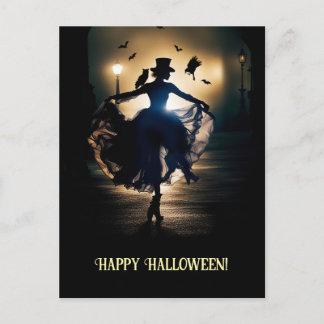 Steampunk Victoria Happy Halloween Owl Lady Feestdagenkaart