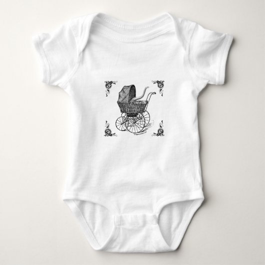 Steampunk Victoriaans Cthulhu baby Romper (Voorkant)