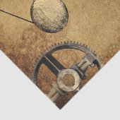 Steampunk Victoriaans Decoupage Gears Tissuepapier (Detail)