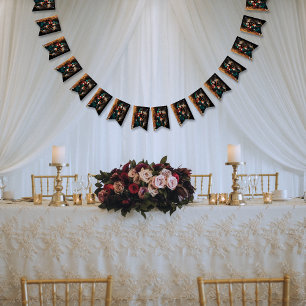 Steampunk Victoriaans Elegance Wedding Vlaggetjes