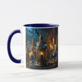 Steampunk Victoriaans Gothic Scientists Lab Lanter Mok (Links)