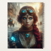 Steampunk Victoriaans Industrial Lady Adventuress Planner (Achterkant)