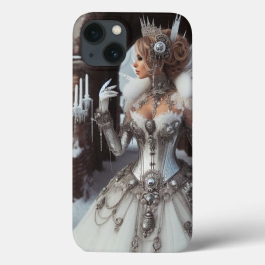 Steampunk Victoriaans Industriële Winter Ice Queen Case-Mate iPhone Case (Achterkant)
