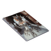 Steampunk Victoriaans Industriële Winter Ice Queen Notitieboek (Rechterzijde)
