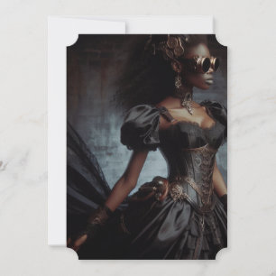 Steampunk Victoriaans Lady Black Raven Kaart