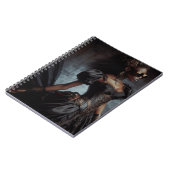 Steampunk  Victoriaans Lady Black Raven Notitieboek (Linkerzijde)