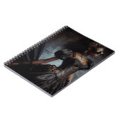 Steampunk Victoriaans Lady Black Raven Notitieboek (Linkerzijde)