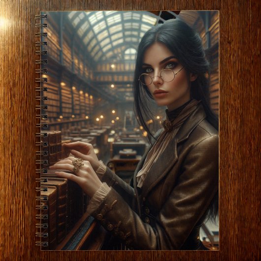 Steampunk  Victoriaans Lady Librarian Notitieboek