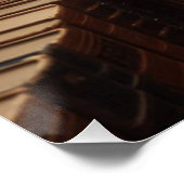 Steampunk Victoriaans Lady Librarian Perfect Poster (Hoek)