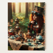 Steampunk  Victoriaans Lady Mad Hatter Planner (Achterkant)