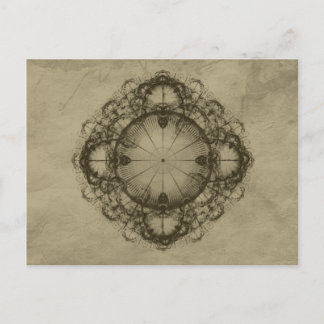 Steampunk Victoriaans ontwerpkunst Briefkaart
