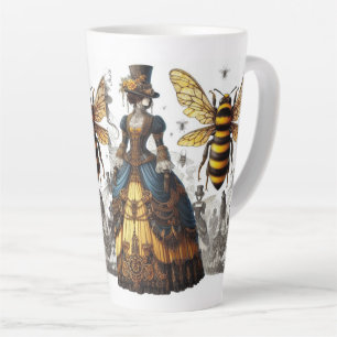 Steampunk Victoriaans Queen Bee Gown Latte Mok