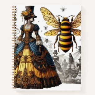 Steampunk  Victoriaans Queen Bee Gown Notitieboek