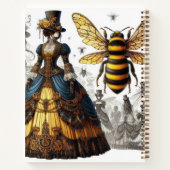 Steampunk Victoriaans Queen Bee Gown Notitieboek (Achterkant)