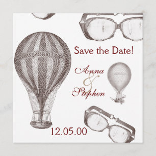 steampunk Victoriaans Save the Date