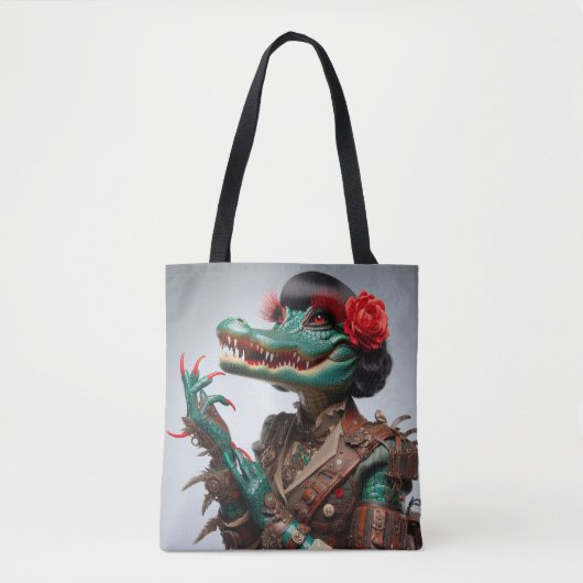 Steampunk Victoriaans stijl gotische canvas tas ve (Voorkant)