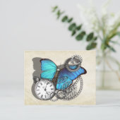 Steampunk Victoriaans tandwielen Briefkaart (Staand voorkant)