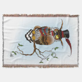 Steampunk Victoriaans Uil Deken (Voorkant)