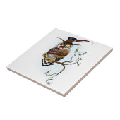 Steampunk Victoriaans Uil Tegeltje (Zijkant)