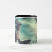 Steampunk Victorian Fantasy Winter Messenger Mok (Midden)