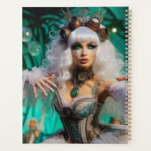 Steampunk Victorian Futuristic Green Dancer (Dos)