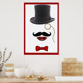 steampunk victorian gentleman man abstract poster (Cuisine)