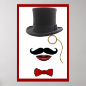 steampunk victorian gentleman man abstract poster (Devant)