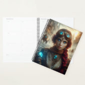 Steampunk Victorian Industrial Lady Aventuentures (Devant avec enveloppe)