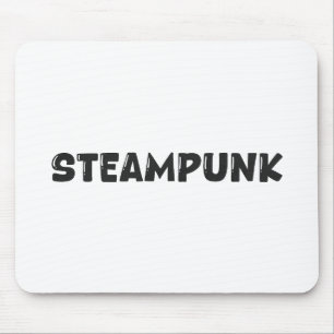 Steampunk Vintage Art – Typografie Muismat