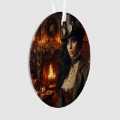 Steampunk Vintage Victorian Lady Christmas Red (devant)