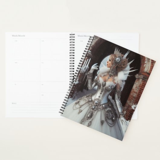 Steampunk Vintage Victorian Lady Ice Queen (Devant avec enveloppe)
