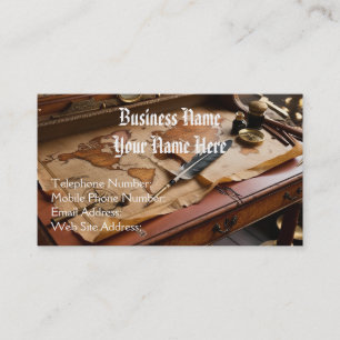 Steampunk Vintage Vieux Monde Thème Carte