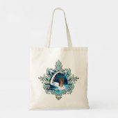 Steampunk Viool met gebogen piano Tote Bag (Achterkant)