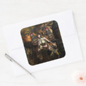 steampunk vliegende meisje stickers (Envelop)