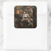 steampunk vliegende meisje stickers (Tas)