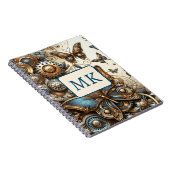 Steampunk vlinders Notitieboek (Rechterzijde)