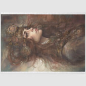 Steampunk Vrouw 1 Decoupage Papier (Voorkant)