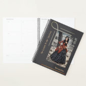 Steampunk Vrouw Intuïtie Quote Journal Planner (Display)