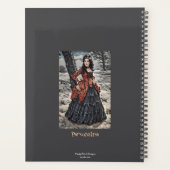 Steampunk Vrouw Intuïtie Quote Journal Planner (Achterkant)