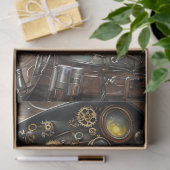 Steampunk Vrouw Mechanische Elementen Decoupage Tissuepapier (Geschenk)